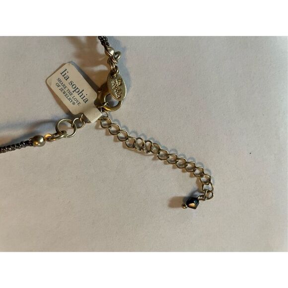 Lia Sophia Jade Beaded Necklace Double Strand - Picture 4 of 6